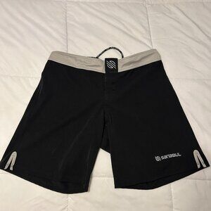 Sanabul Combat Jujutsu MMA Martial Arts Fight Black White Shorts Men's Size 34